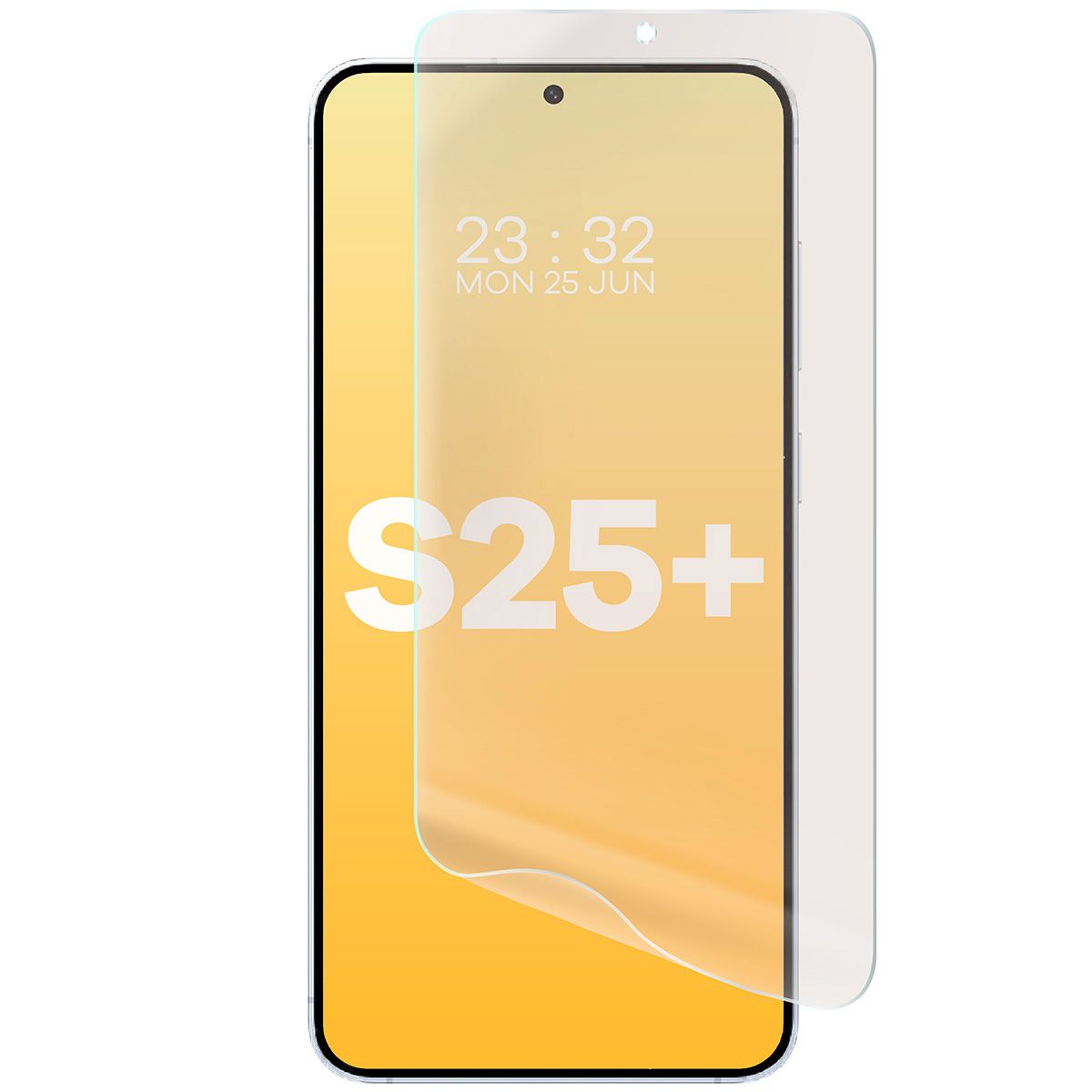 Matte Folie für Xiaomi Galaxy S25 Plus, Bizon Film Sun Duo, 2 Stück