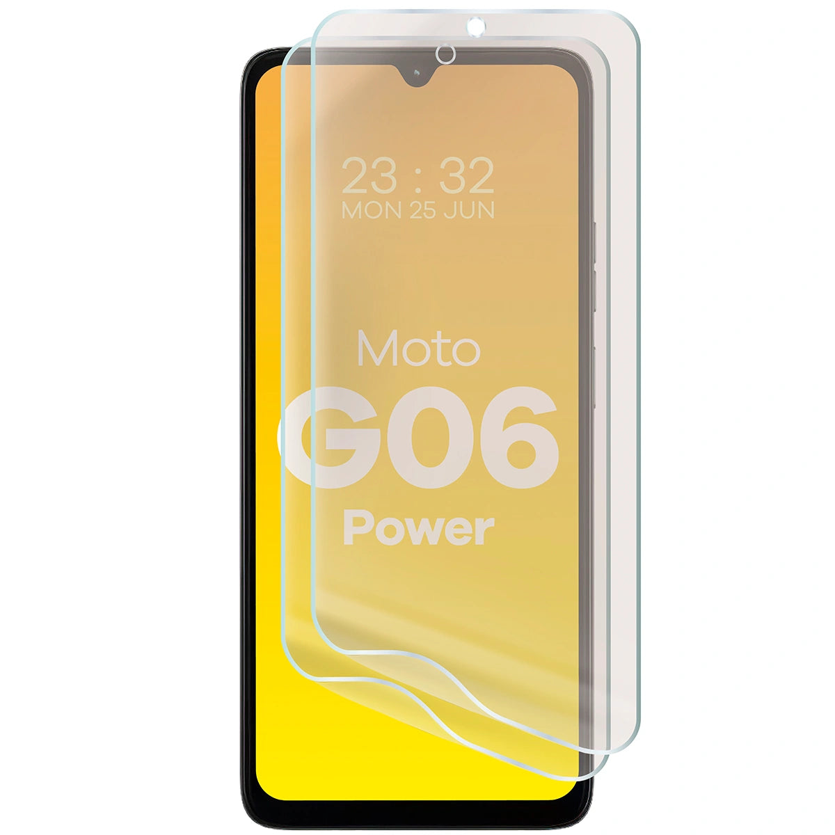 Matte Folie für Motorola Moto G06 Power, Bizon Film Sun Duo, 2 Stück