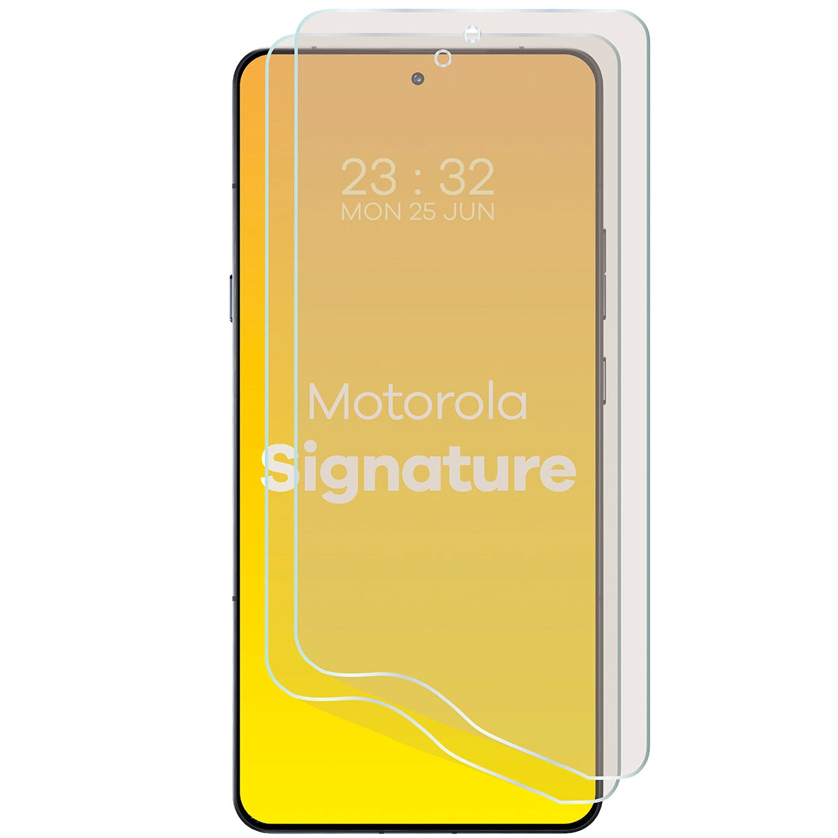Matte Folie für Motorola Signature, Bizon Film Sun Duo, 2 Stück