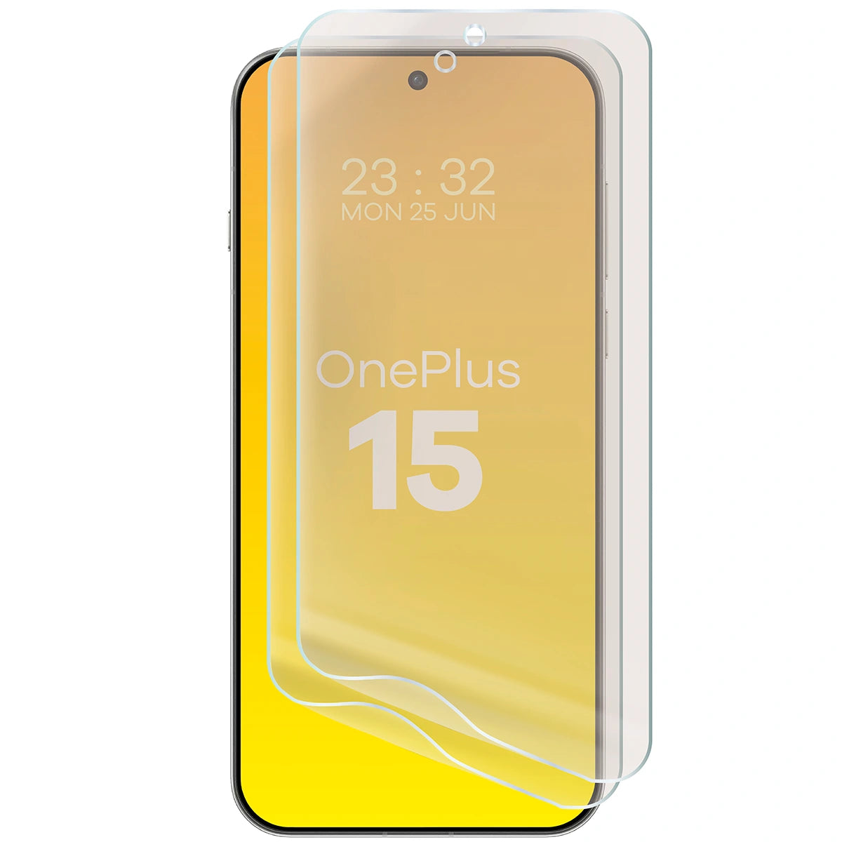 Matte Folie für OnePlus 15, Bizon Film Sun Duo, 2 Stück