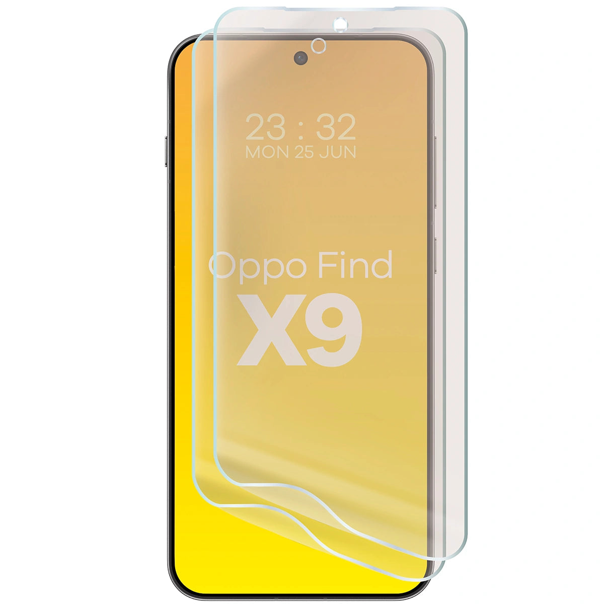 Matte Folie für Oppo Find X9, Bizon Film Sun Duo, 2 Stück