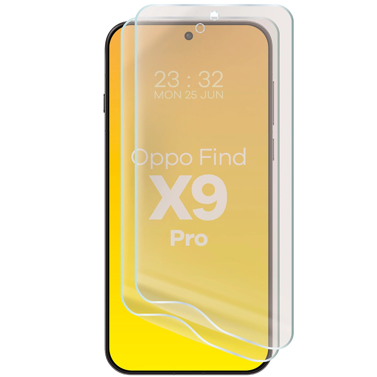 Matte Folie für Oppo Find X9 Pro, Bizon Film Sun Duo, 2 Stück