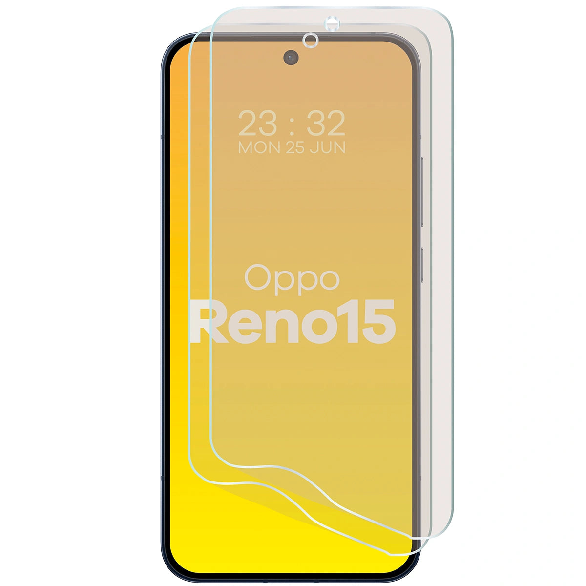 Matte Folie für Oppo Reno 15, Bizon Film Sun Duo, 2 Stück