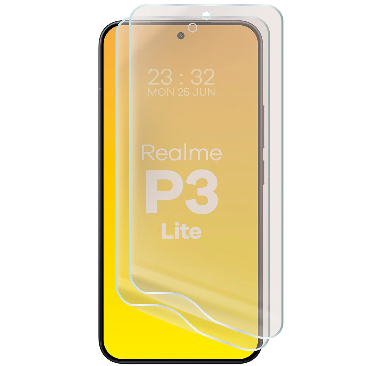 Matte Folie für Realme P3 Lite, Bizon Film Sun Duo, 2 Stück