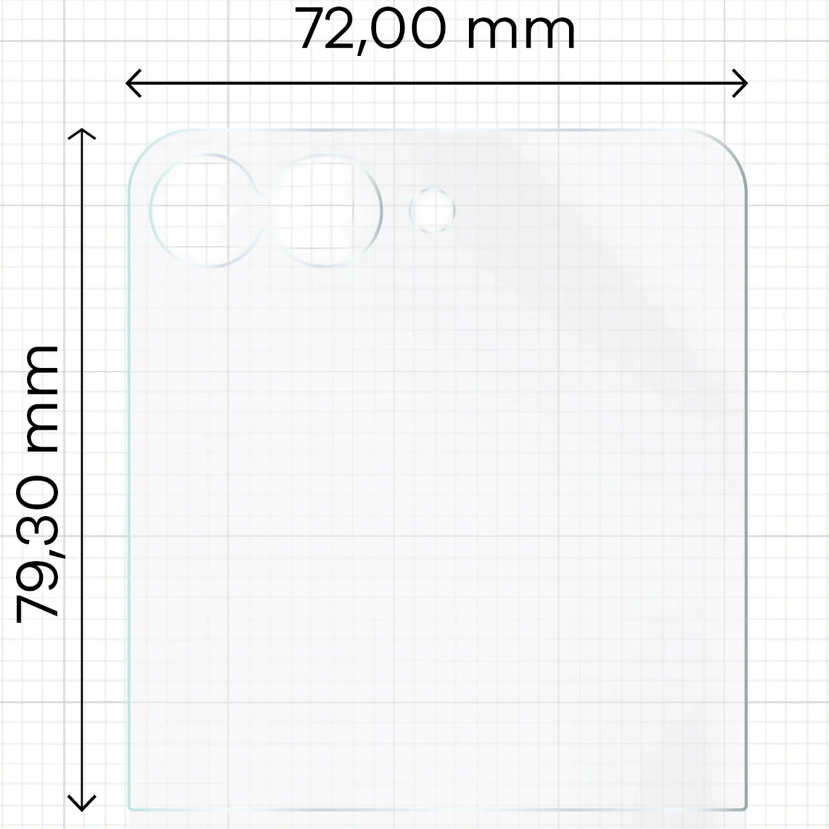 Matte Folie für Galaxy Z Flip7, Bizon Glass Film Sun Duo, 2 Stück