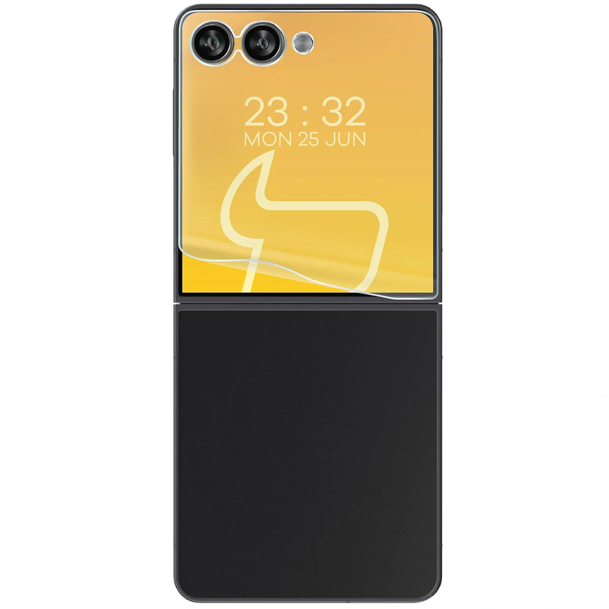 Matte Folie für Galaxy Z Flip7, Bizon Glass Film Sun Duo, 2 Stück