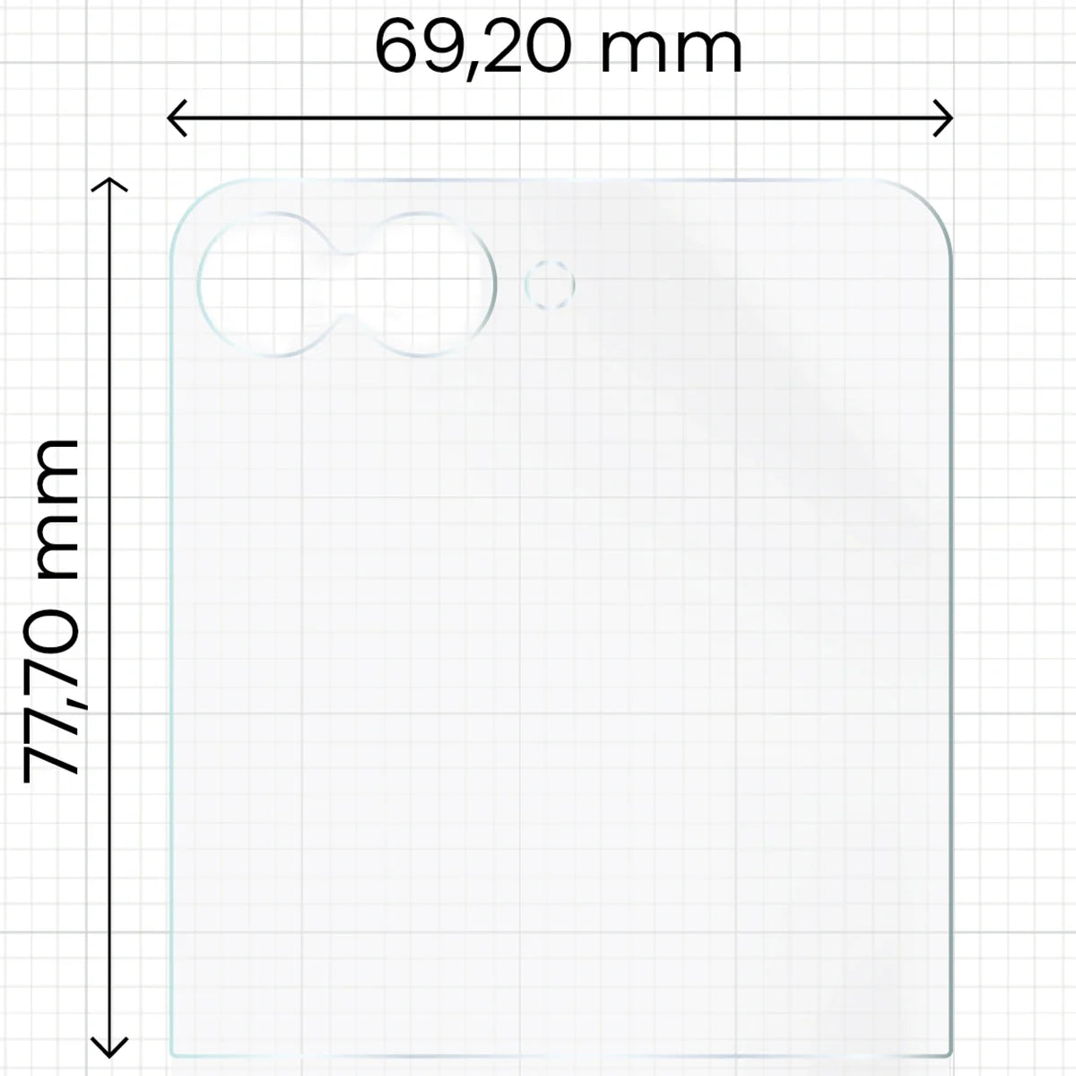 Matte Folie für Galaxy Z Flip7 FE, Bizon Film Sun Duo, 2 Stück