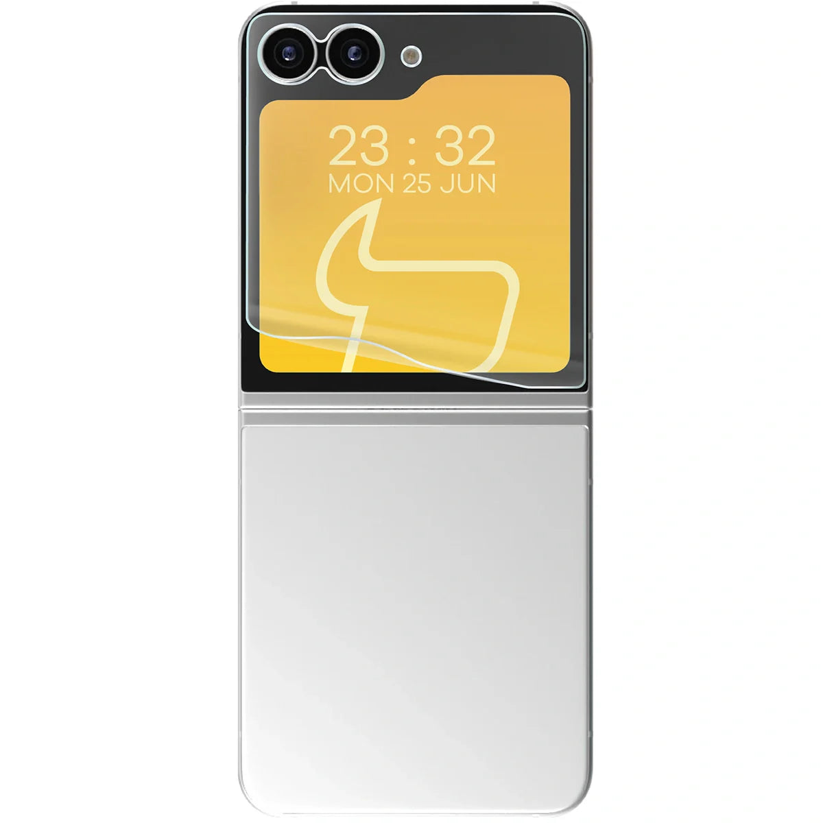 Matte Folie für Galaxy Z Flip7 FE, Bizon Film Sun Duo, 2 Stück