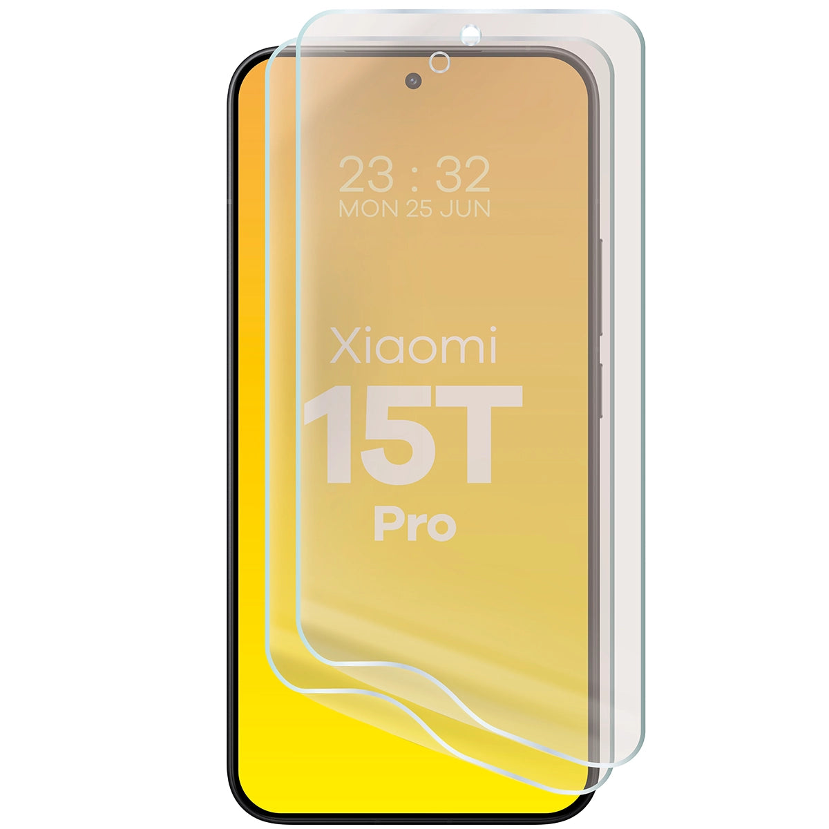 Matte Folie für Xiaomi 15T Pro, Bizon Film Sun Duo, 2 Stück