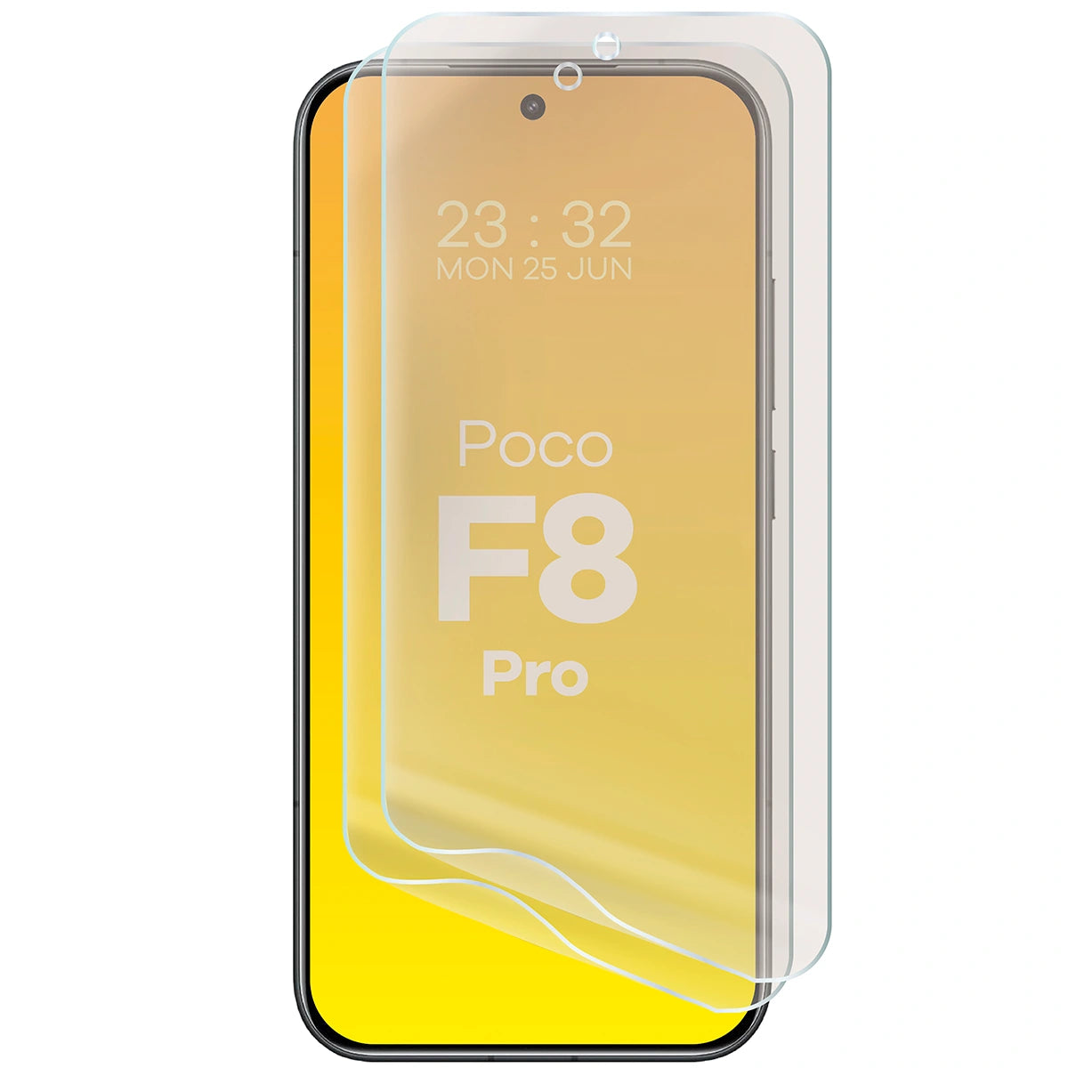 Matte Folie für Xiaomi POCO F8 Pro, Bizon Film Sun Duo, 2 Stück