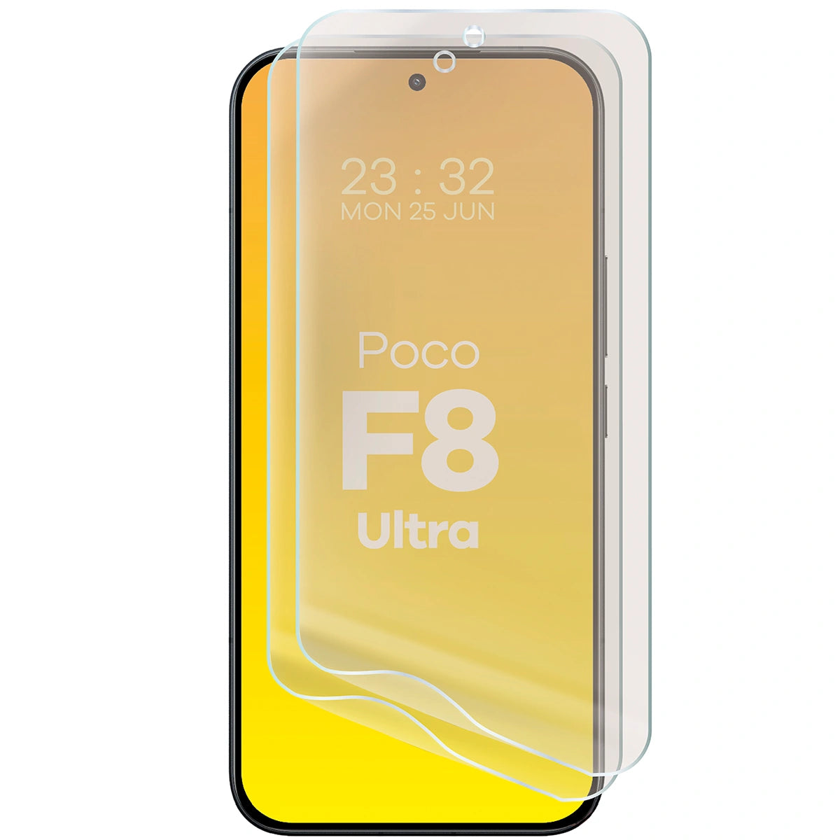 Matte Folie für Xiaomi POCO F8 Ultra, Bizon Film Sun Duo, 2 Stück