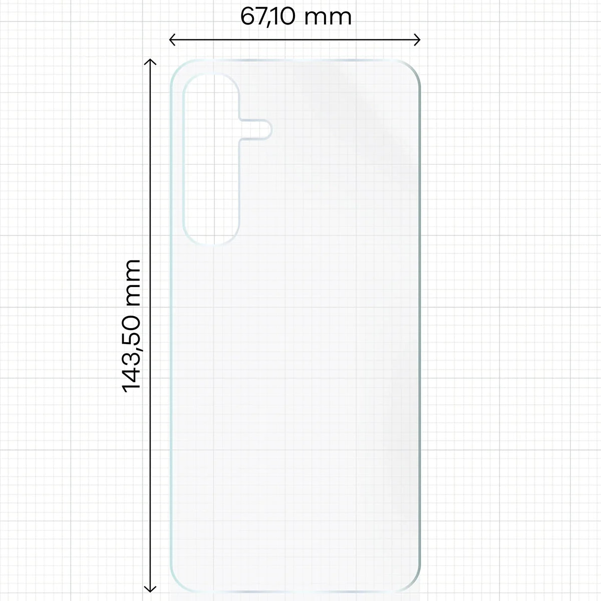 Hydrogel Folie für die Rückseite für Galaxy S24, Bizon Film Hydrogel Back, 1 Stück
