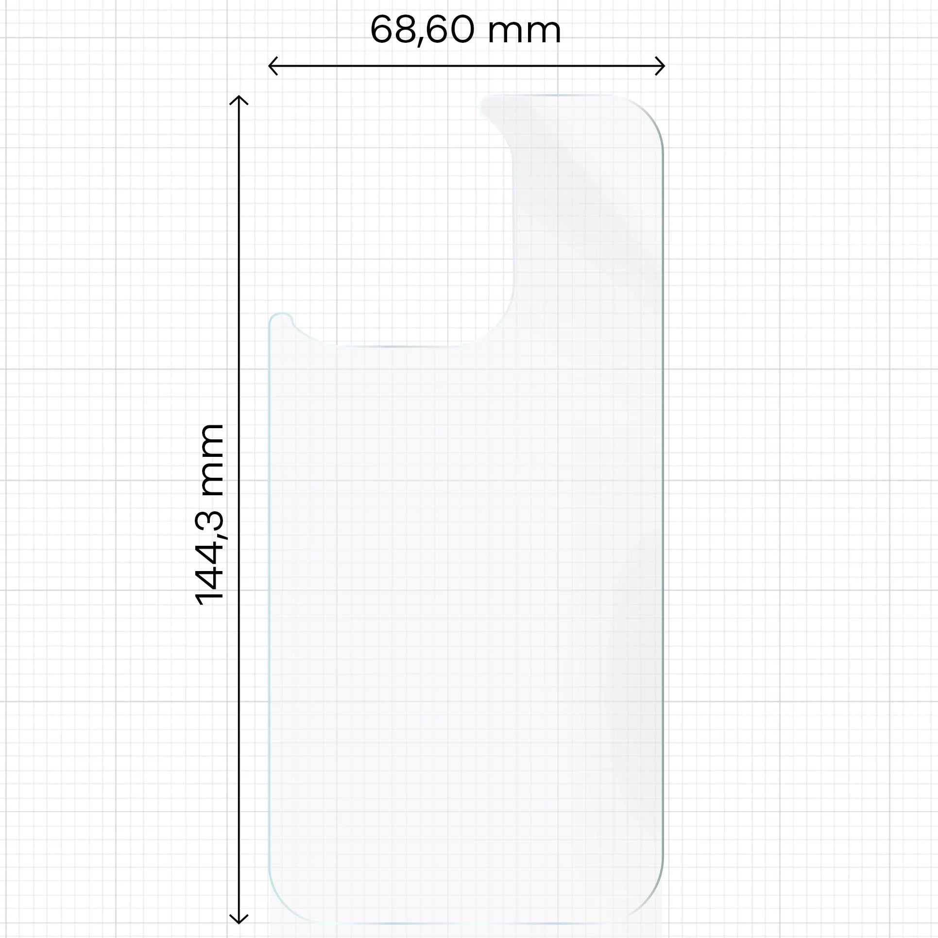 Hydrogel Folie für die Rückseite für iPhone 14 Pro, Bizon Film Hydrogel Back, 1 Stück