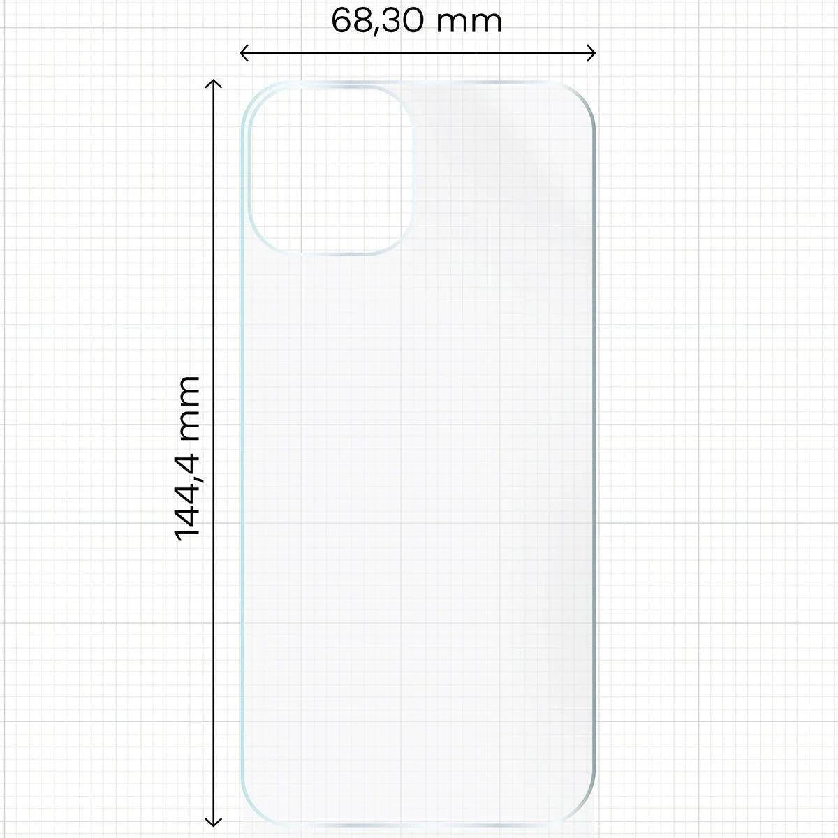 Hydrogel Folie für die Rückseite für iPhone 15, Bizon Glass Hydrogel Back, 1 Stück