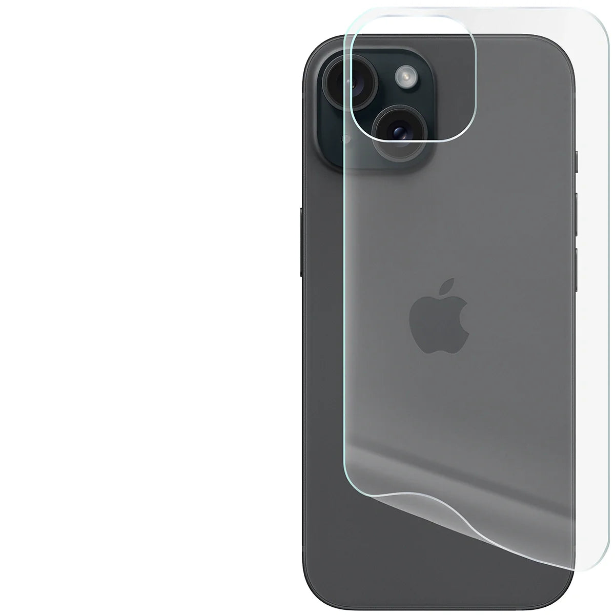 Hydrogel Folie für die Rückseite für iPhone 15, Bizon Glass Hydrogel Back, 1 Stück