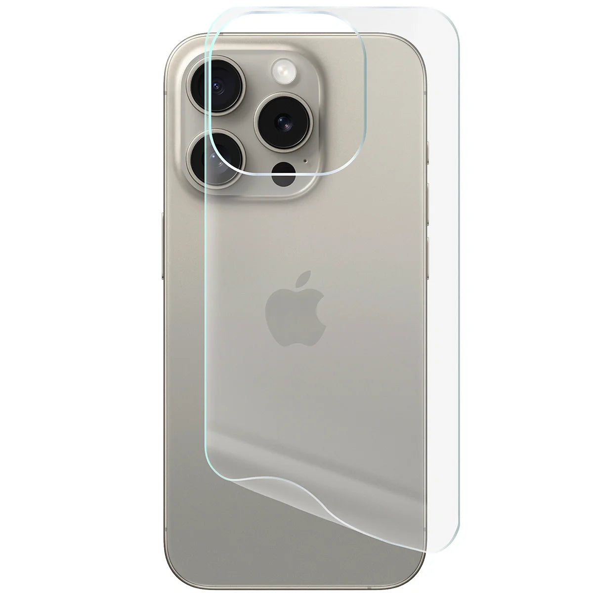Hydrogel Folie für die Rückseite für iPhone 15 Pro, Bizon Film Hydrogel Back, 1 Stück