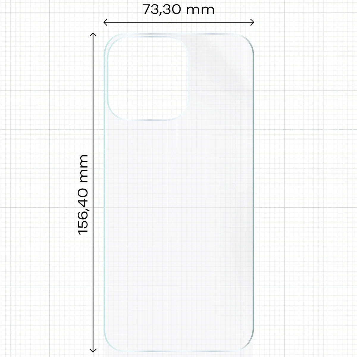 Hydrogel Folie für die Rückseite für iPhone 15 Pro Max, Bizon Film Hydrogel Back, 1 Stück