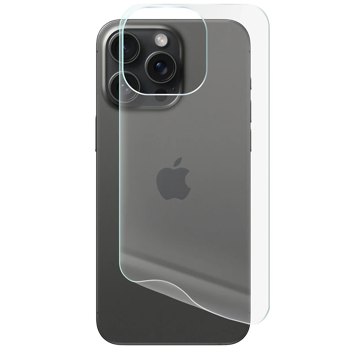 Hydrogel Folie für die Rückseite für iPhone 15 Pro Max, Bizon Film Hydrogel Back, 1 Stück