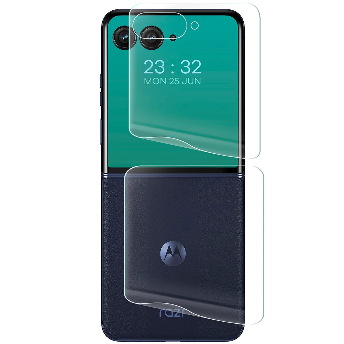 Hydrogel Folie für Rückseite Bizon Film Hydrogel Back für Motorola Razr 50 Ultra, 1 Stück