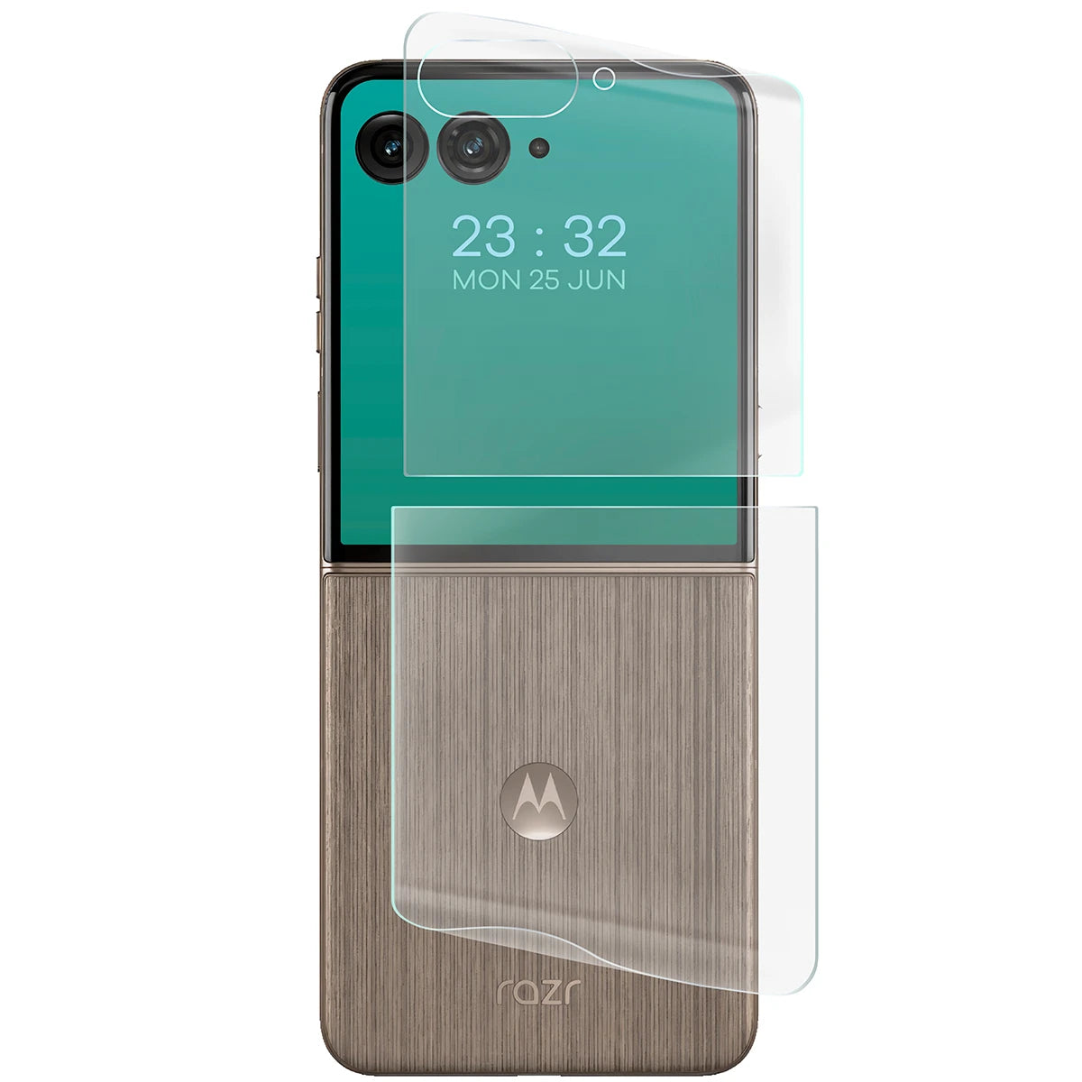 Hydrogel Folie für Rückseite Bizon Film Hydrogel Back für Motorola Razr 60 Ultra, 1 Stück