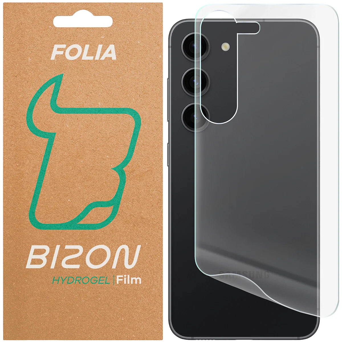 Hydrogel Folie für die Rückseite für Galaxy S23, Bizon Film Hydrogel Back, 1 Stück
