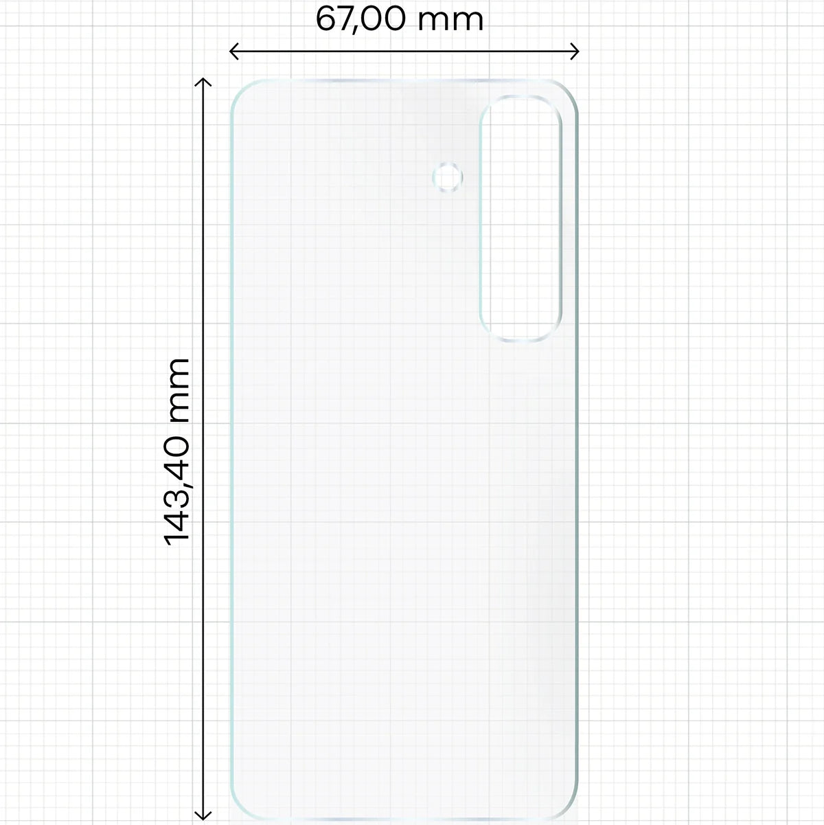 Hydrogel Folie für die Rückseite für Galaxy S25, Bizon Glass Hydrogel Back, 1 Stück