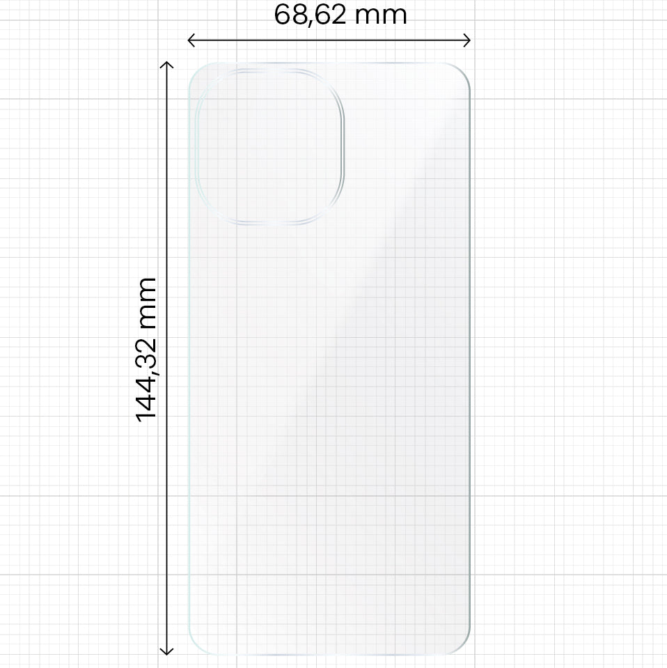 Hydrogel Folie für die Rückseite Bizon Glass, iPhone 14 Pro, 2 Stück