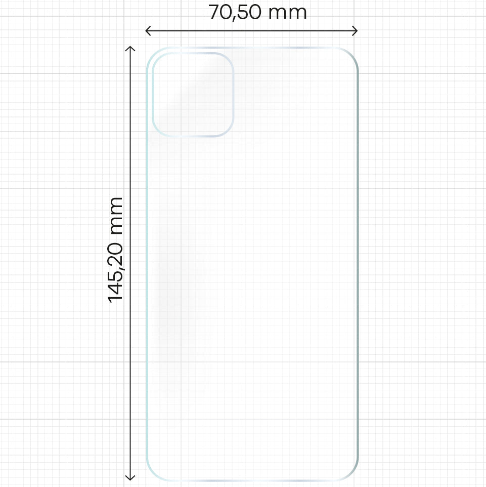 Hydrogel Folie für die Rückseite Bizon Glass, iPhone 11, 2 Stück