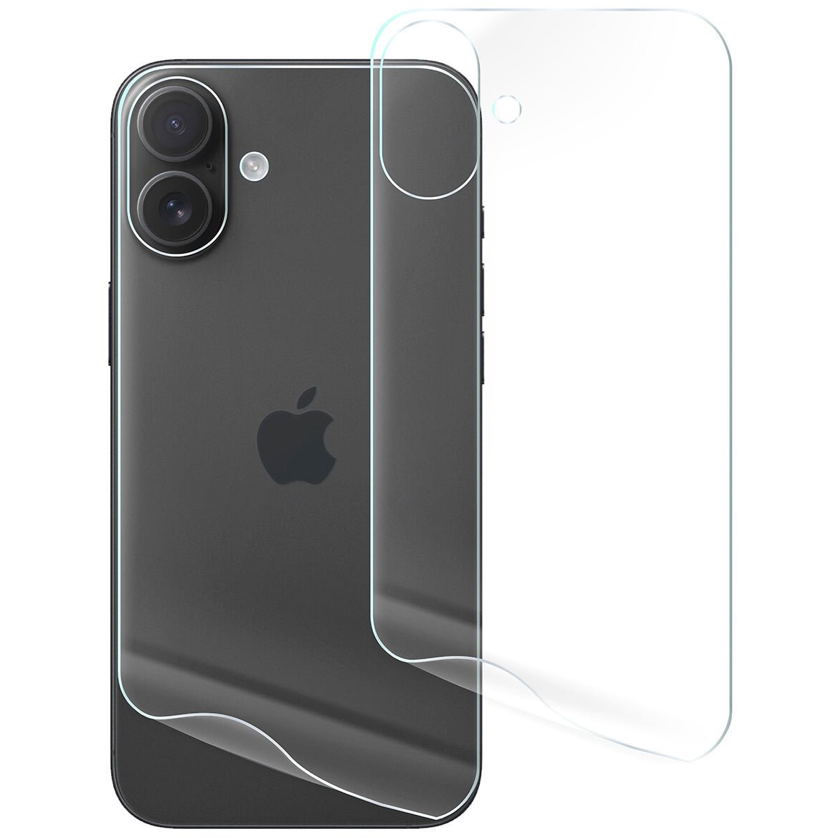 Hydrogel Folie für die Rückseite für iPhone 16 Plus, Bizon Film Hydrogel Back Duo, 2 Stück