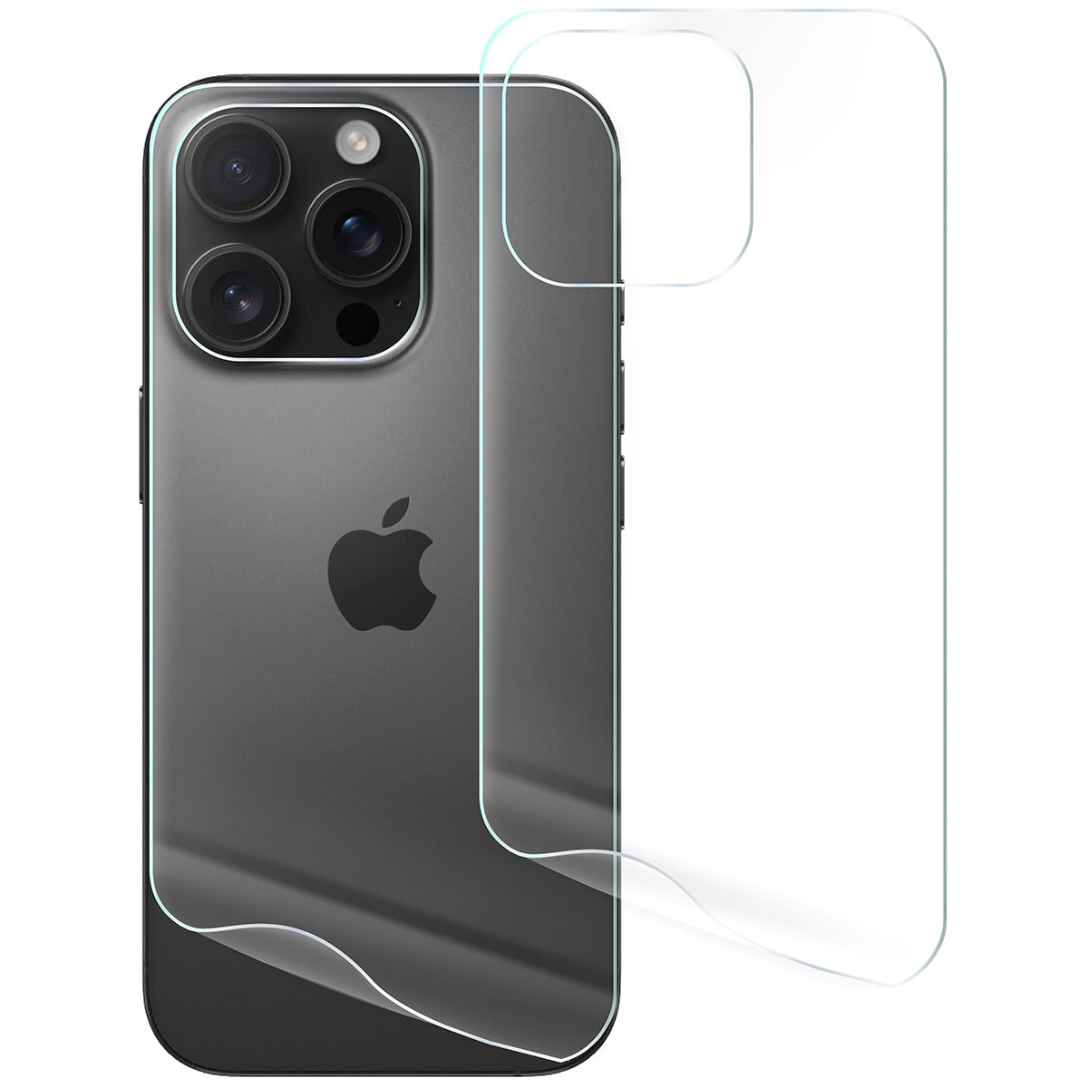 Hydrogel Folie für die Rückseite für iPhone 16 Pro, Bizon Film Hydrogel Back Duo, 2 Stück