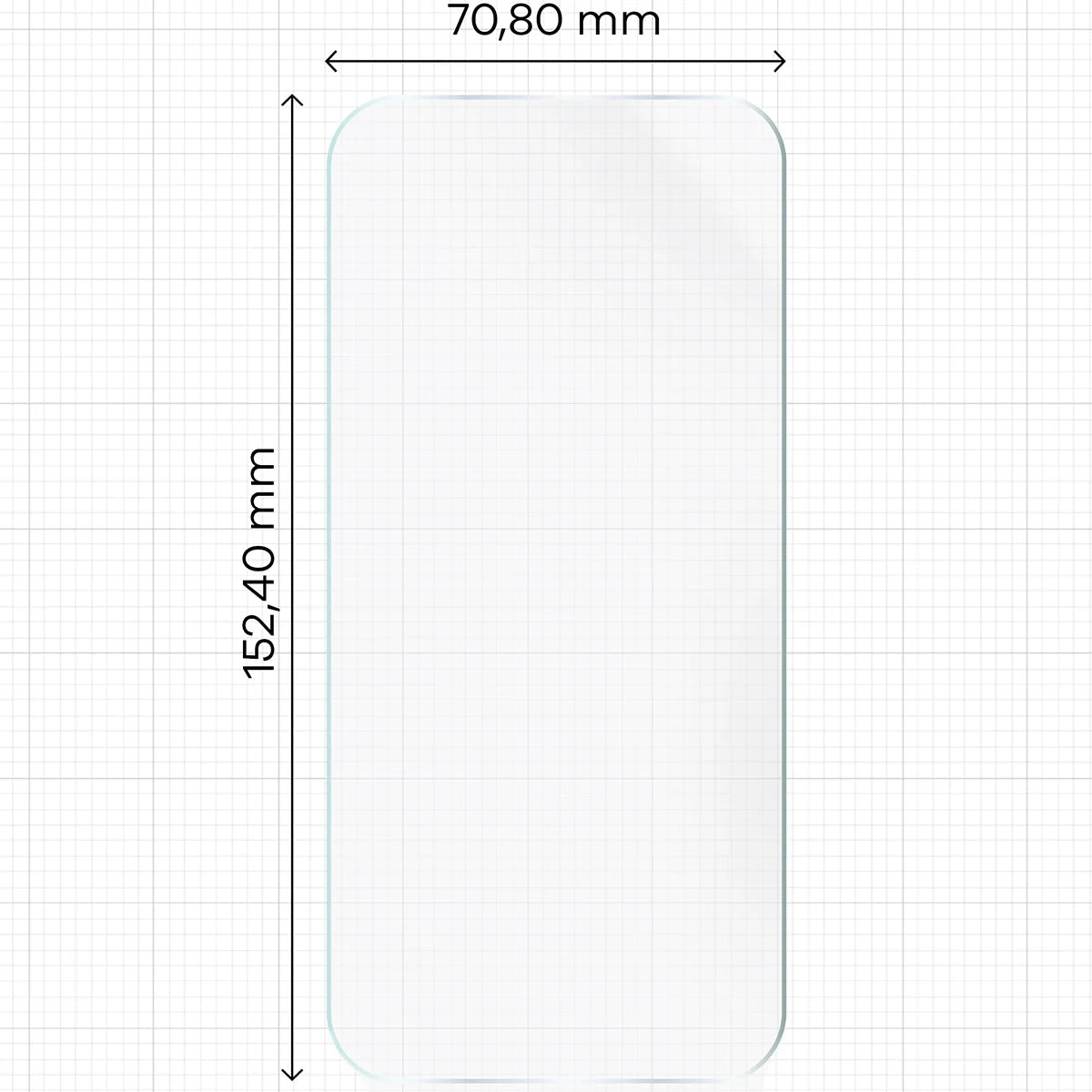 Hydrogel Folie für den Bildschirm für iPhone Air, Bizon Glass Hydrogel Front, 1 Stück