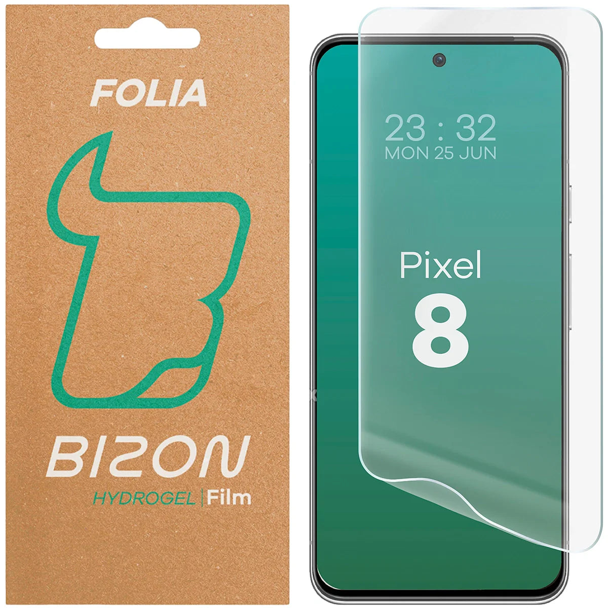Hydrogel Folie für den Bildschirm für Google Pixel 8, Bizon Glass Hydrogel Front, 1 Stück