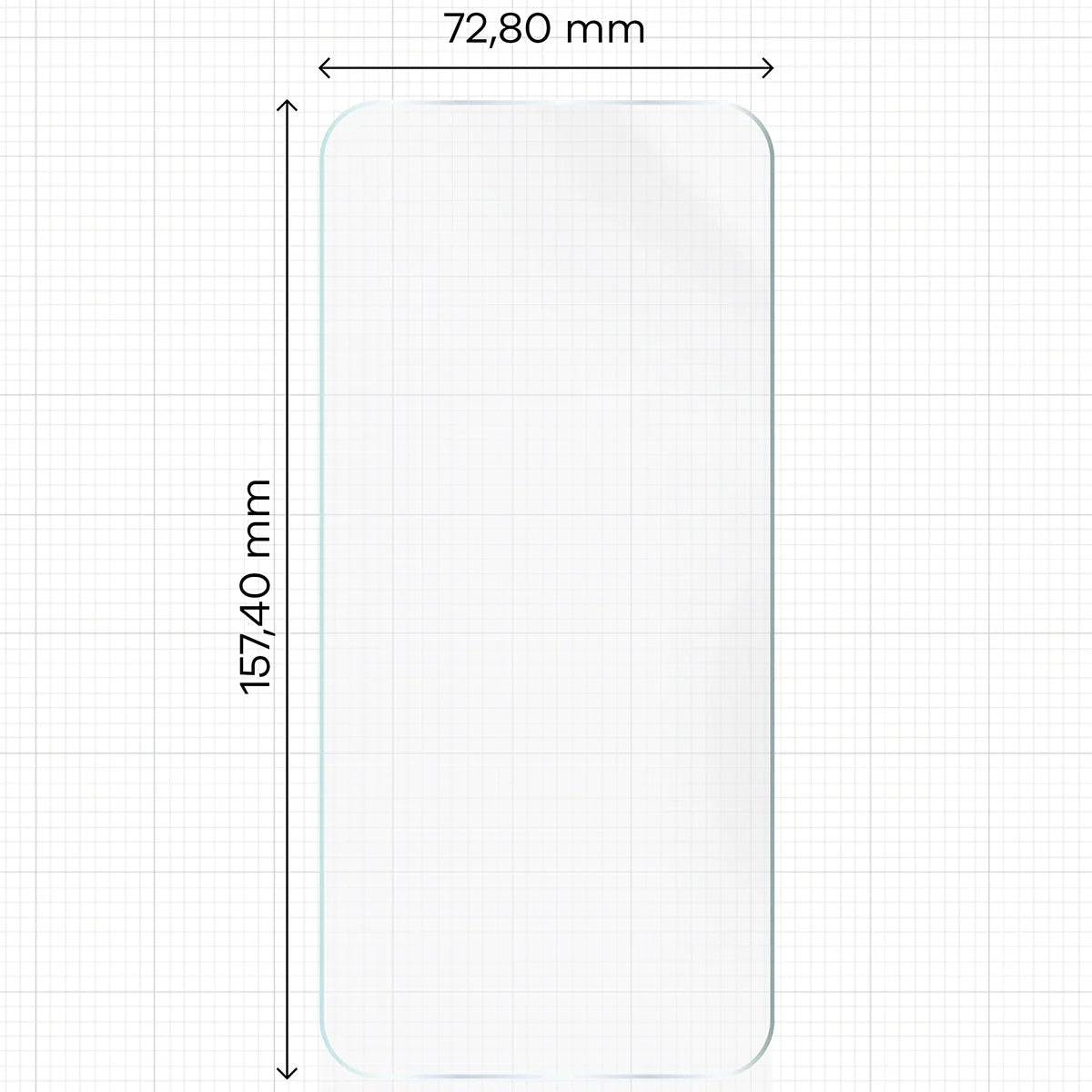 Hydrogel Folie für den Bildschirm für Honor 90, Bizon Glass Hydrogel Front, 1 Stück