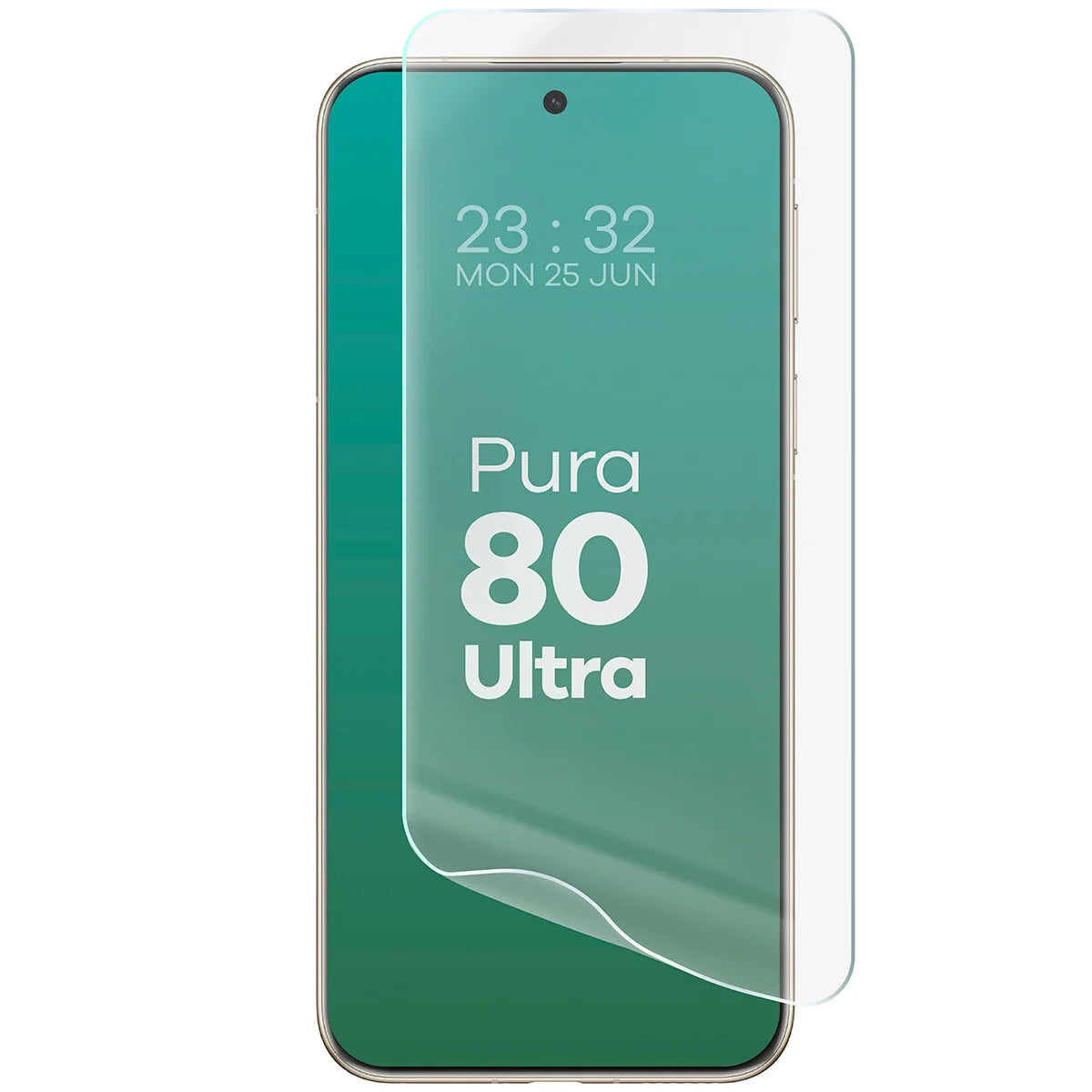 Hydrogel Folie für den Bildschirm für Huawei Pura 80 Ultra, Bizon Film Hydrogel Front, 1 Stück