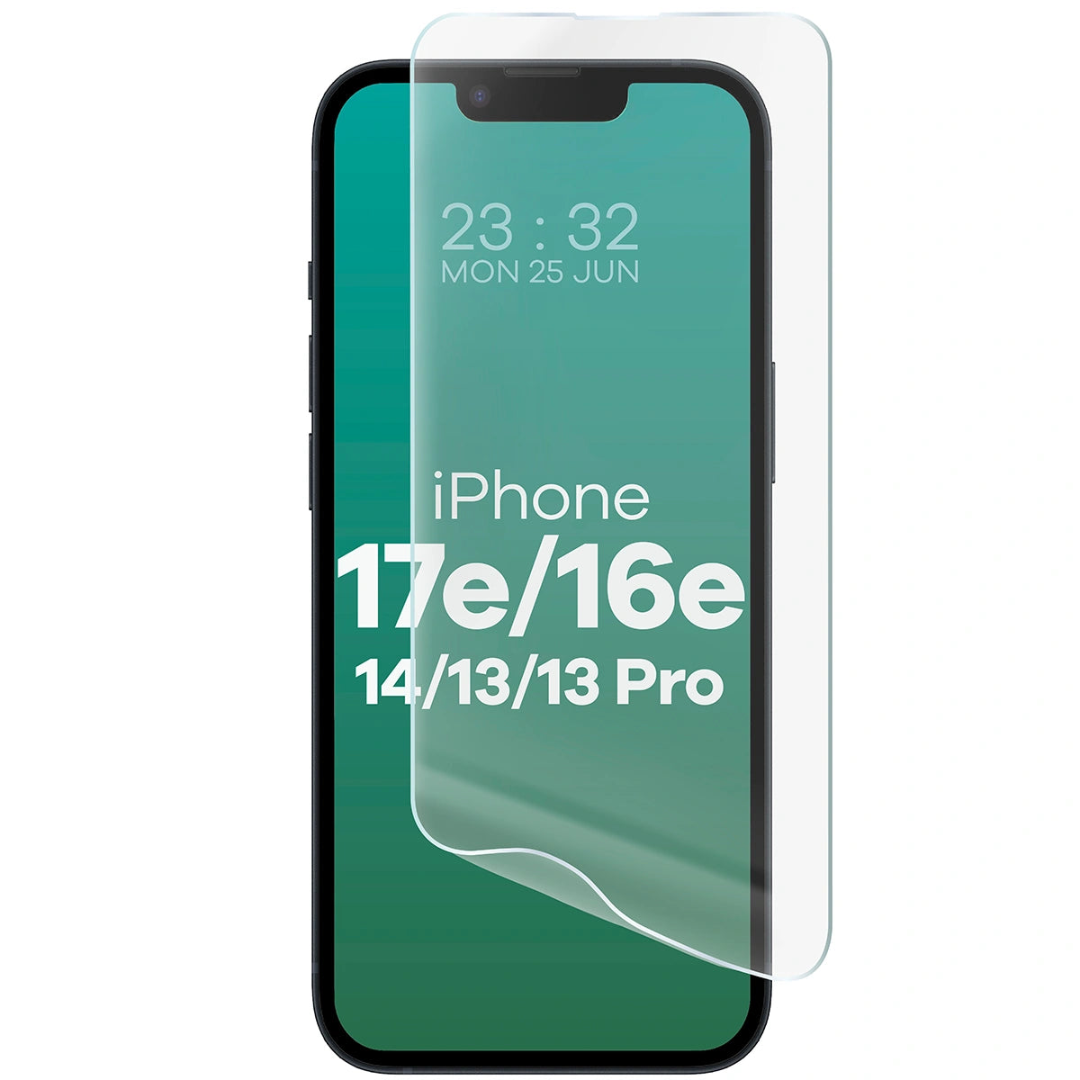 Hydrogel Folie für den Bildschirm für iPhone 17e / 16e / 14 / 13 Pro / 13, Bizon Film Hydrogel Front, 1 Stück