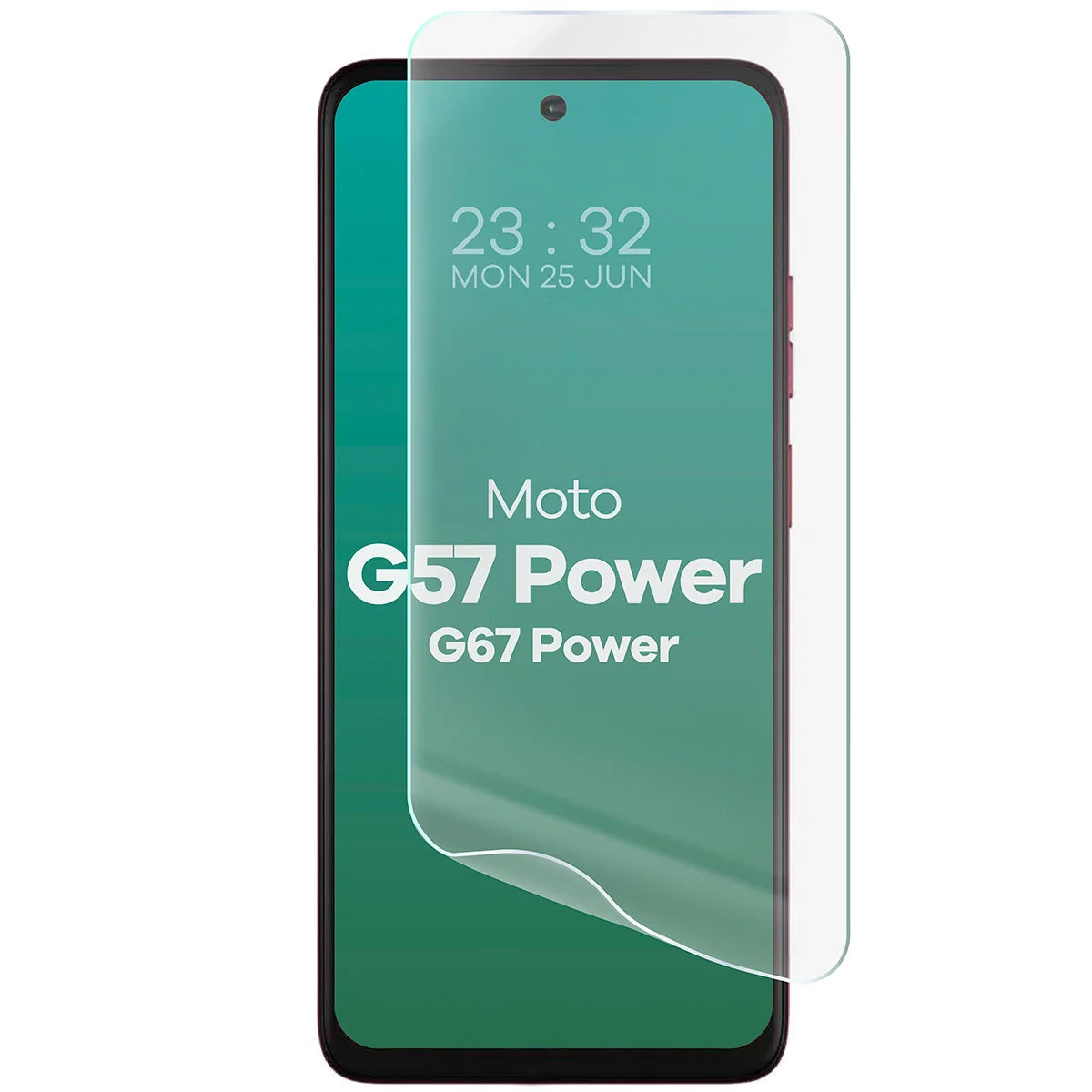 Hydrogel Folie für den Bildschirm für Motorola Moto G57 Power / G67 Power, Bizon Film Hydrogel Front, 1 Stück