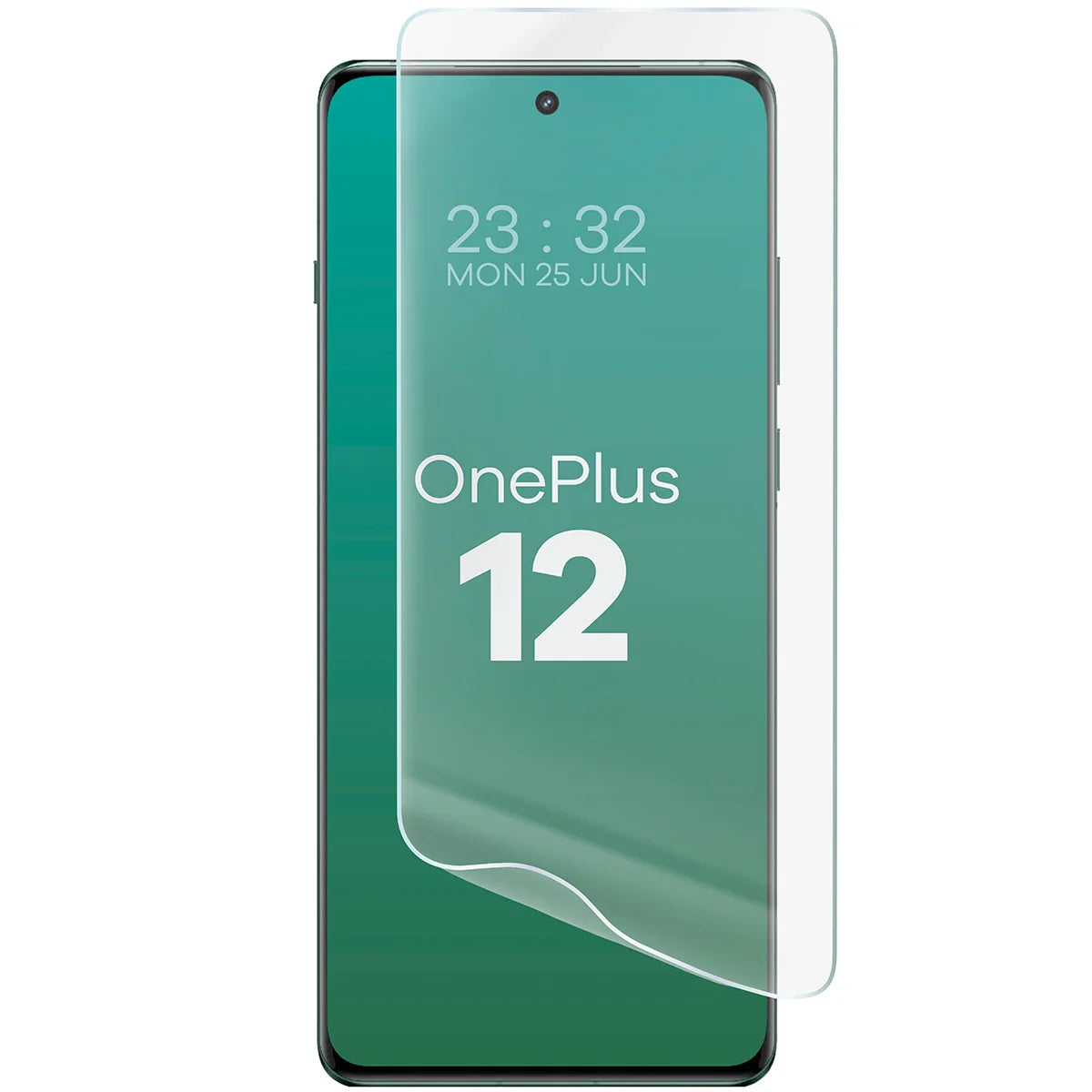 Hydrogel Folie für den Bildschirm für OnePlus 12, Bizon Glass Hydrogel Front, 1 Stück