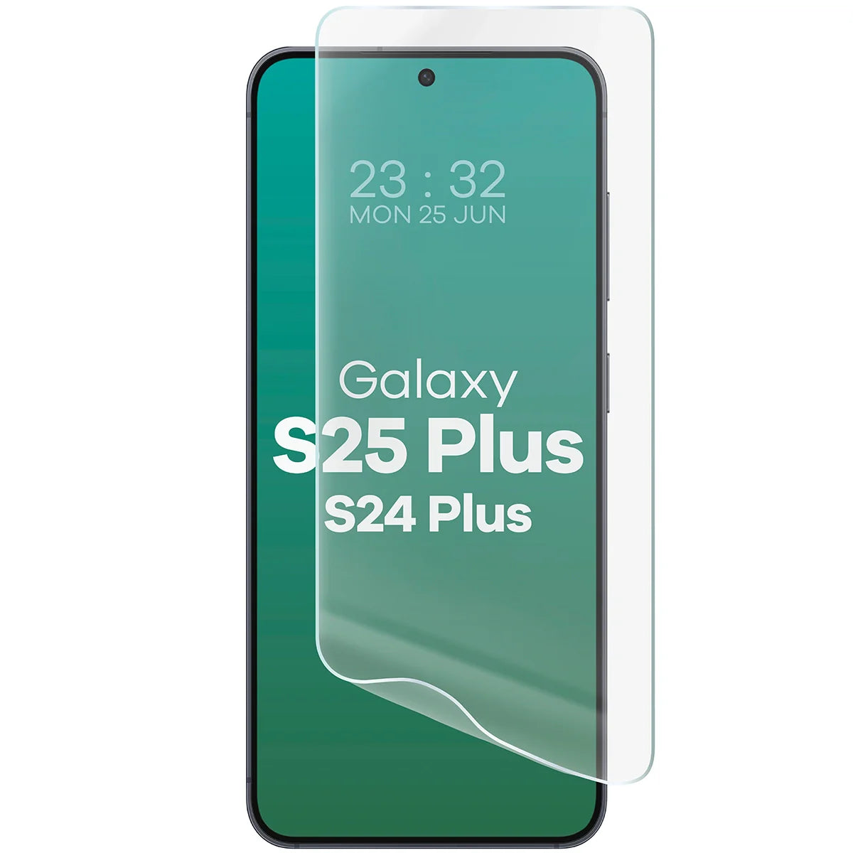 Hydrogel Folie für den Bildschirm für Galaxy S25 Plus / S24 Plus, Bizon Film Hydrogel Front, 1 Stück