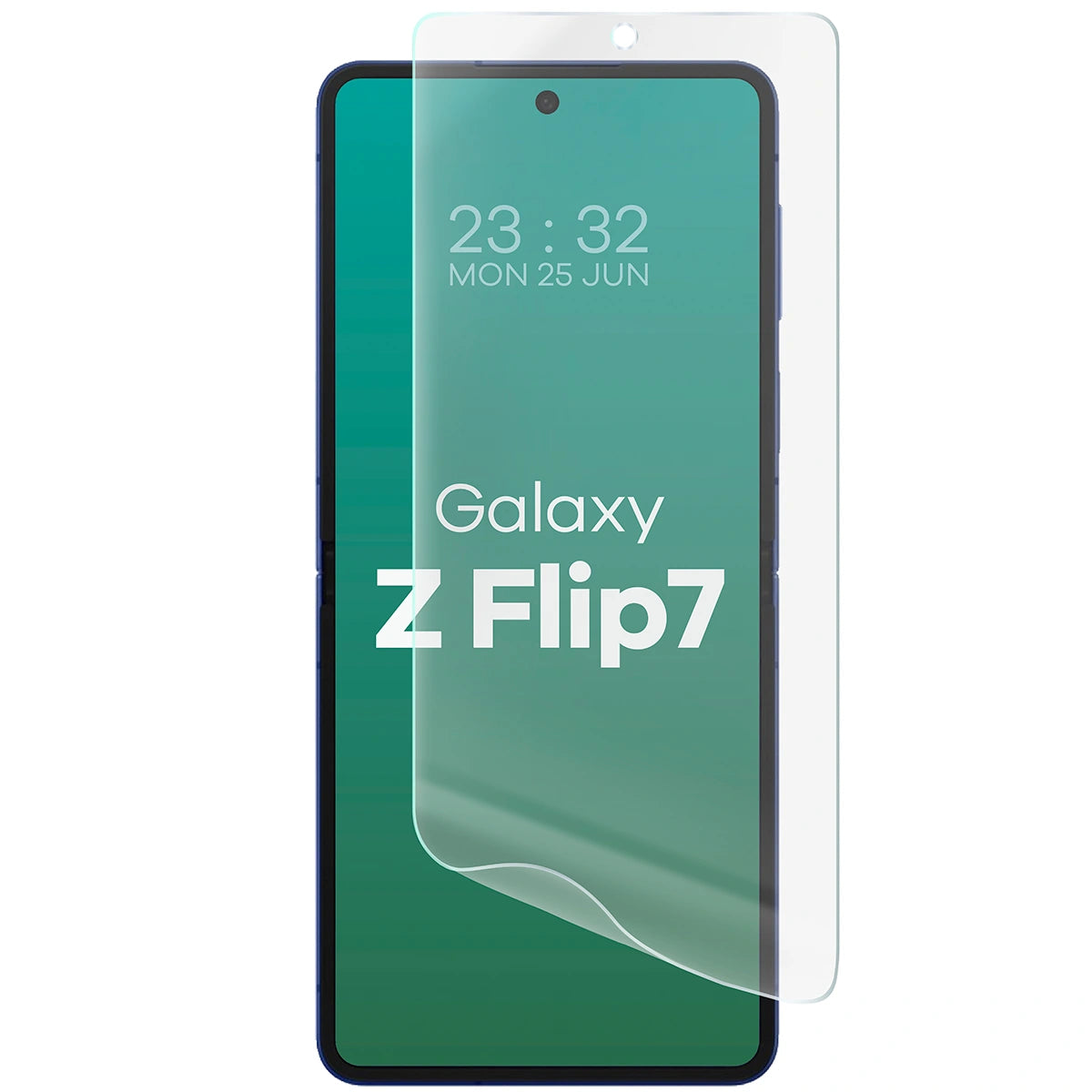 Hydrogel Folie für den Bildschirm für Galaxy Z Flip7, Bizon Film Hydrogel Front, 1 Stück
