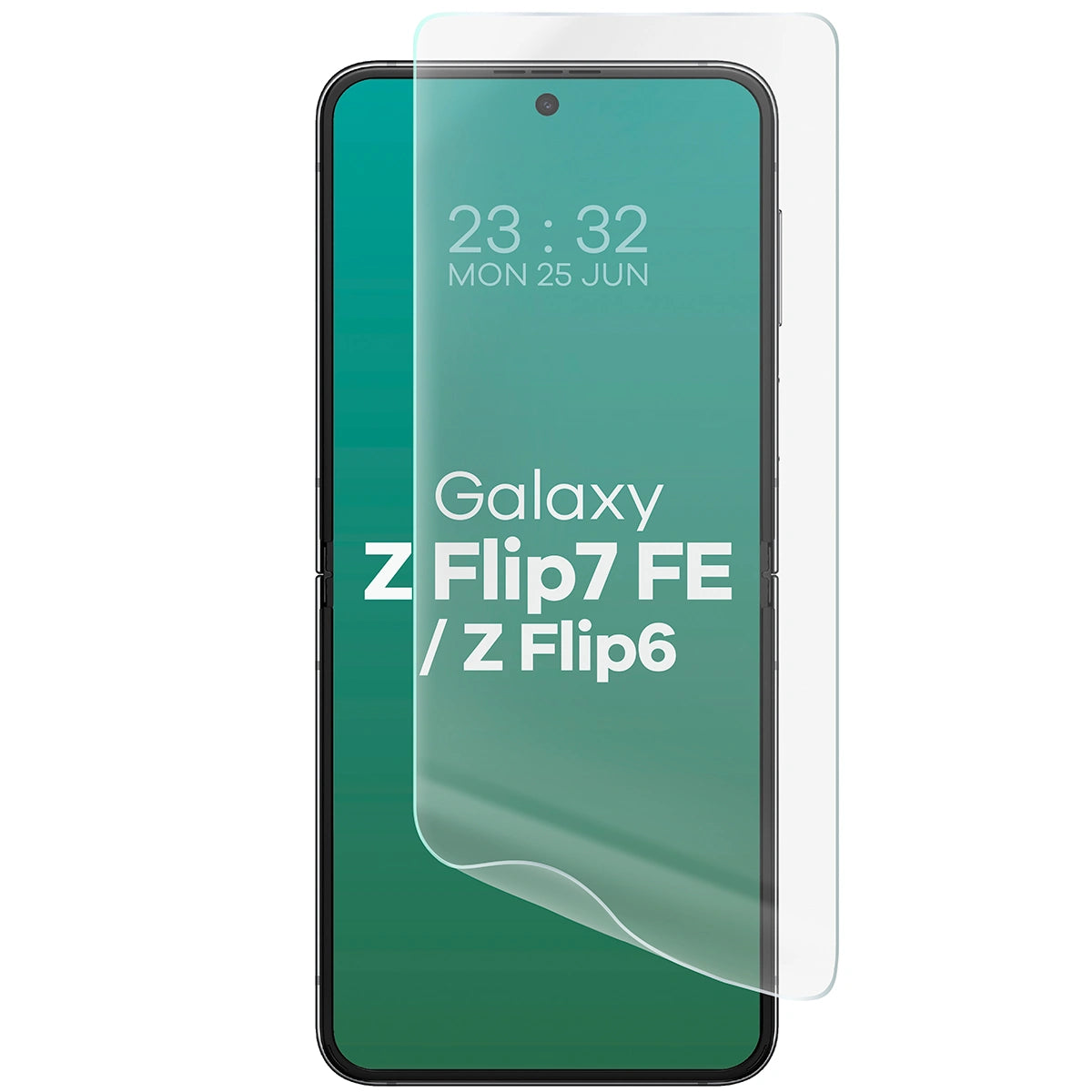 Hydrogel Folie für den Bildschirm für Galaxy Z Flip7 FE / Z Flip6, Bizon Glass Hydrogel Front, 1 Stück