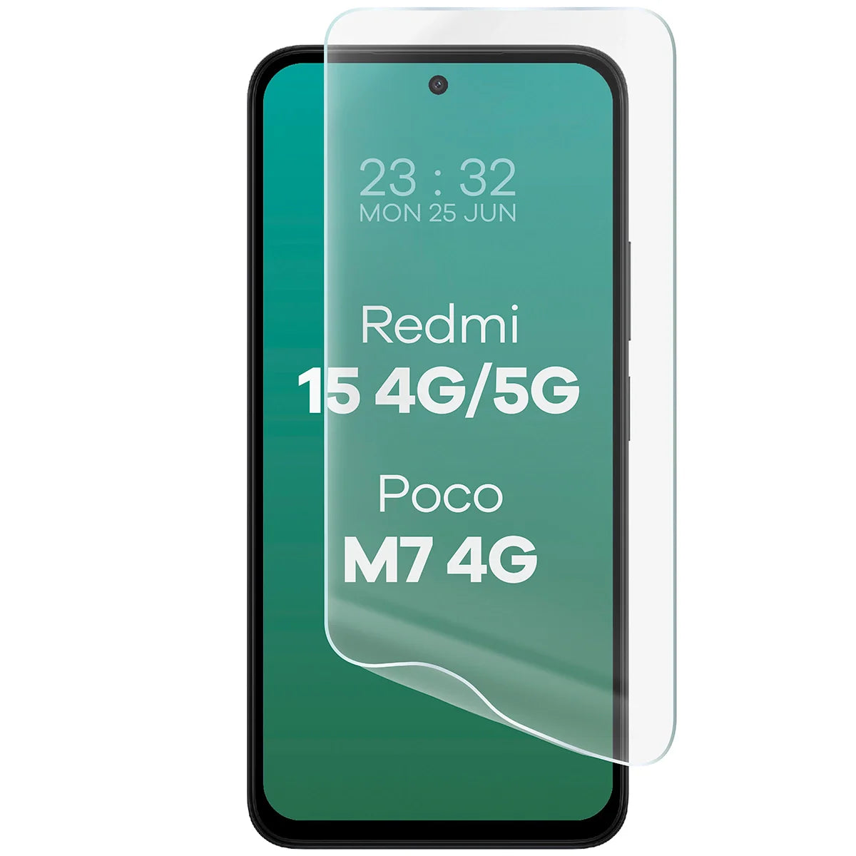 Hydrogel Folie für den Bildschirm für Xiaomi Redmi 15 4G / 5G / POCO M7 4G, Bizon Glass Hydrogel Front, 1 Stück