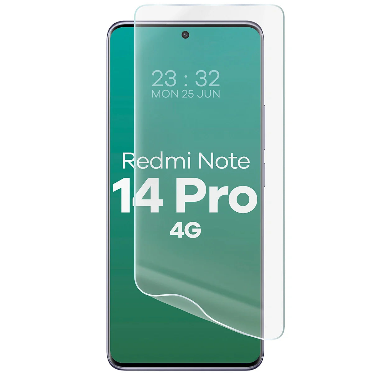 Hydrogel Folie für den Bildschirm für Xiaomi Redmi Note 14 Pro 4G, Bizon Film Hydrogel Front, 1 Stück