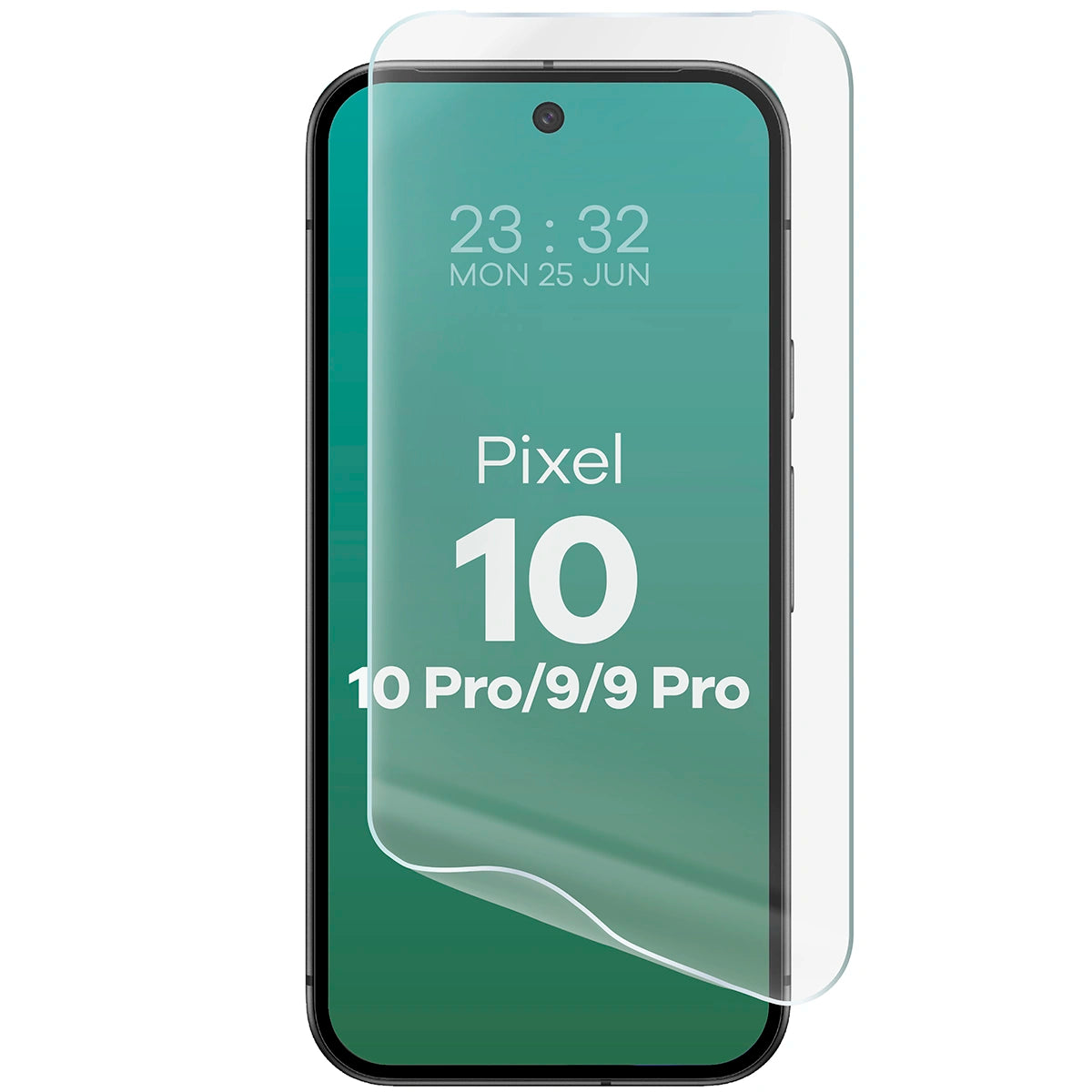 Hydrogel Folie für den Bildschirm für Google Pixel 10 / 10 Pro / 9 / 9 Pro, Bizon Glass Hydrogel Front Duo, 2 Stück