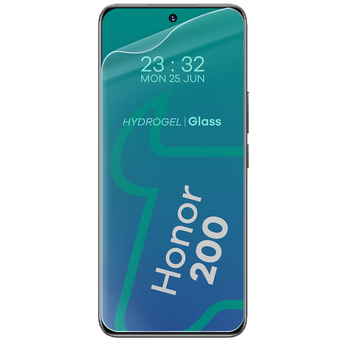 Hydrogel Folie für den Bildschirm für Honor 200, Bizon Film Hydrogel Front Duo, 2 Stück