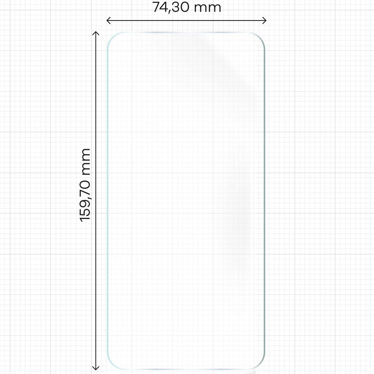 Hydrogel Folie für den Bildschirm für HTC U24 Pro, Bizon Glass Hydrogel Front Duo, 2 Stück