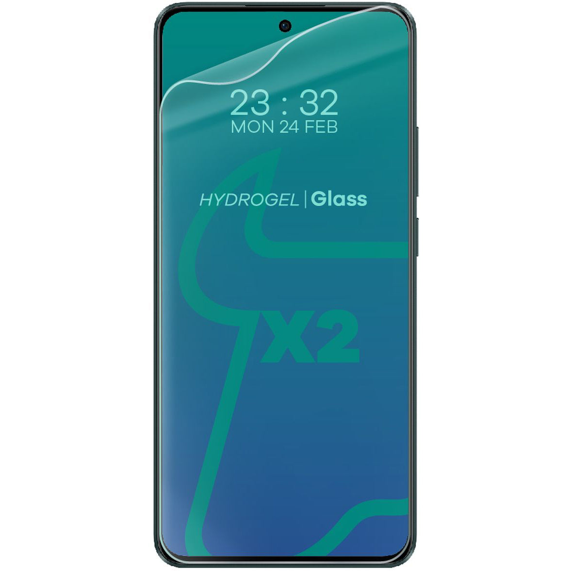 Hydrogel Folie für den Bildschirm für Oppo Reno11 F 5G, Bizon Glass Hydrogel Front, 2 Stück