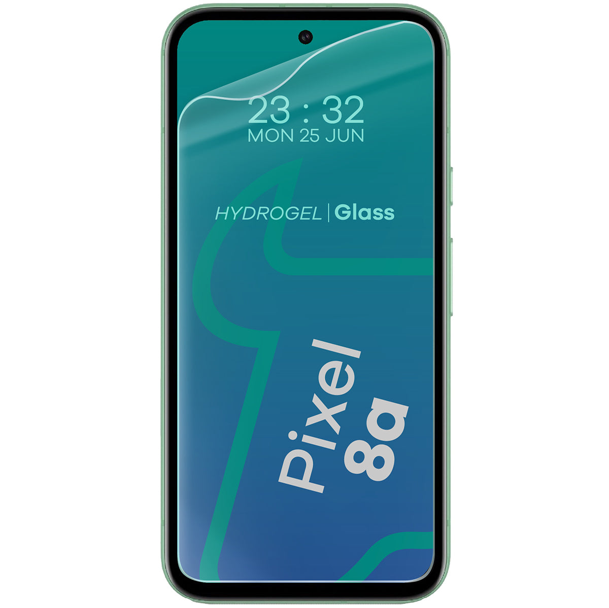 Hydrogel Folie für den Bildschirm für Pixel 8a, Bizon Film Hydrogel Front Duo, 2 Stück