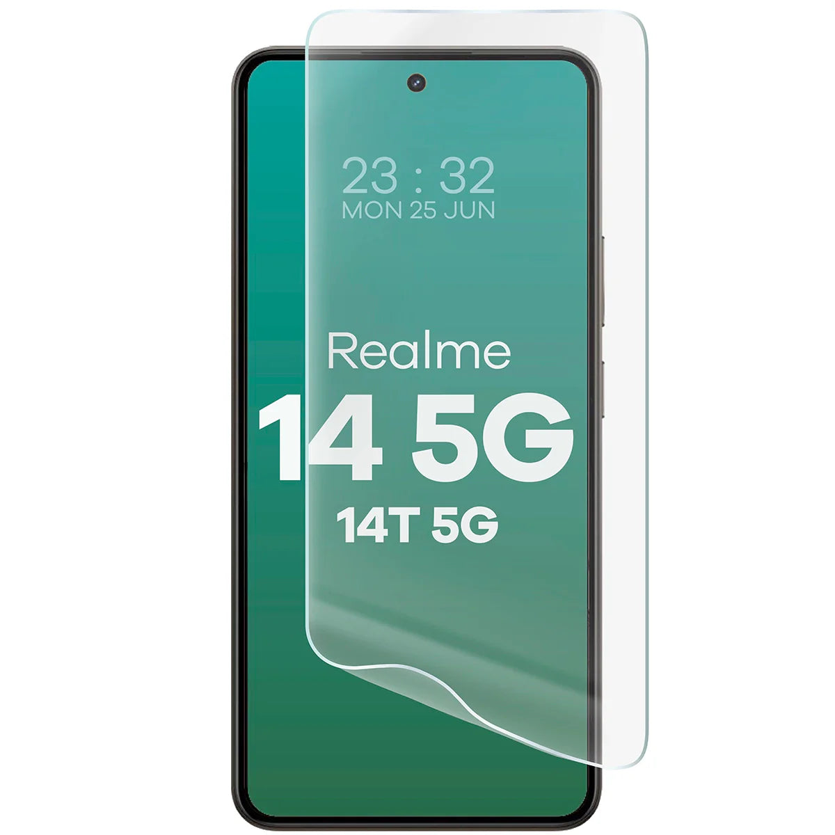 Hydrogel Folie für den Bildschirm für Realme 14 5G / 14T 5G, Bizon Glass Hydrogel Front Duo, 2 Stück