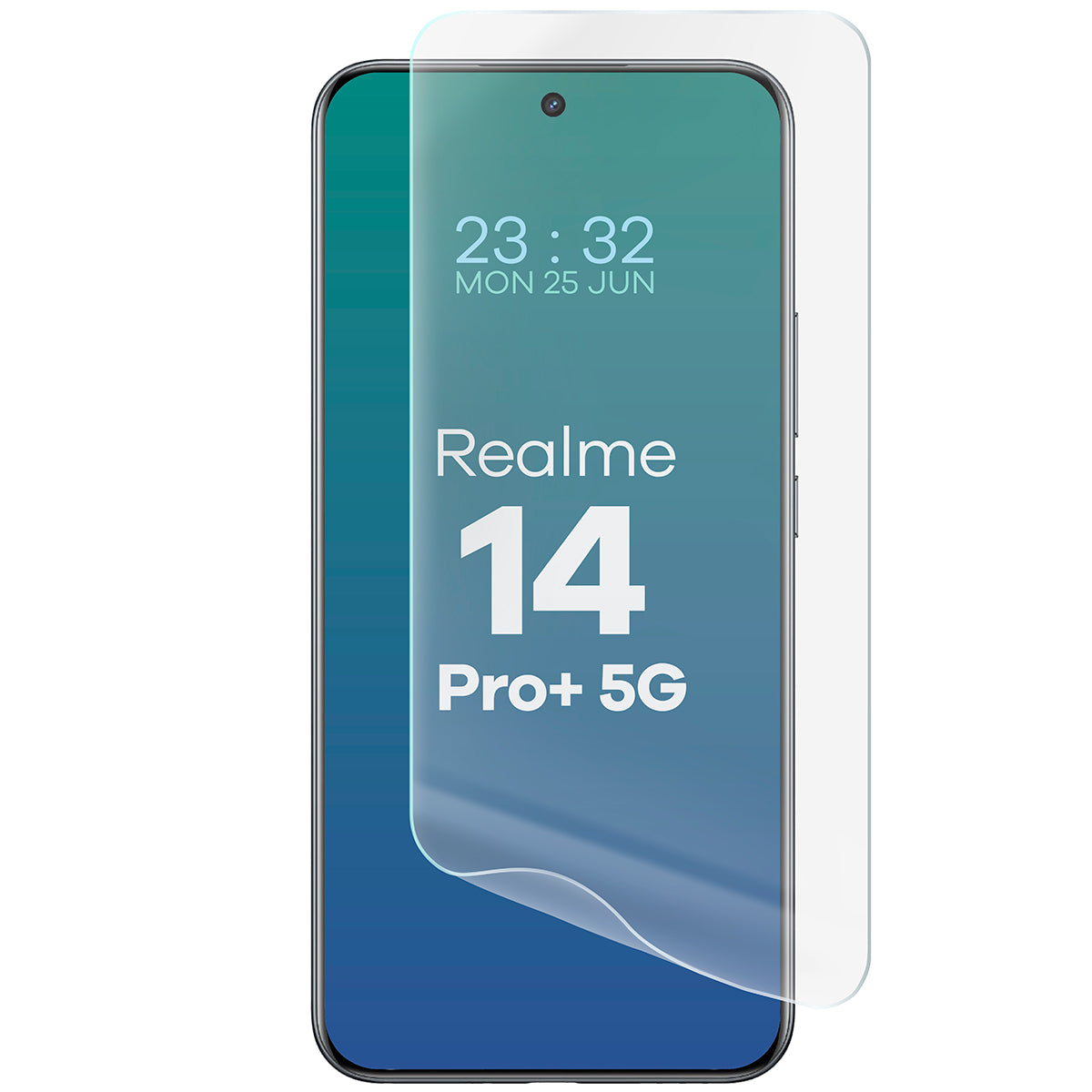 Hydrogel Folie für den Bildschirm für Realme 14 Pro Plus 5G, Bizon Film Hydrogel Front Duo, 2 Stück