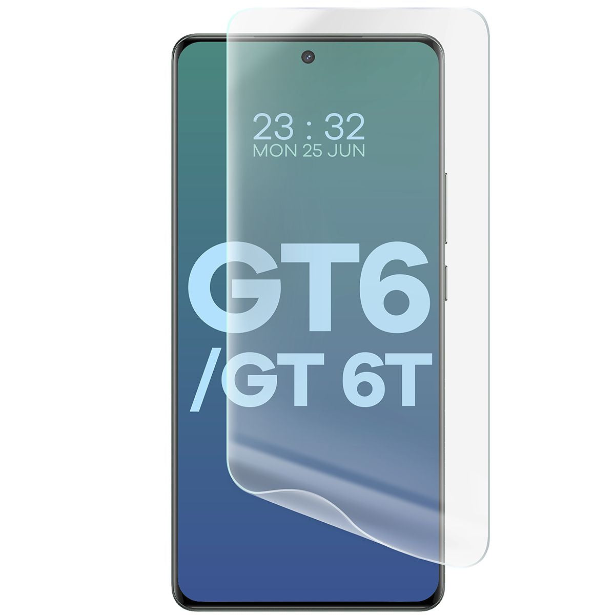 Hydrogel Folie für den Bildschirm für Realme GT 6 / 6T, Bizon Glass Hydrogel Front Duo, 2 Stück